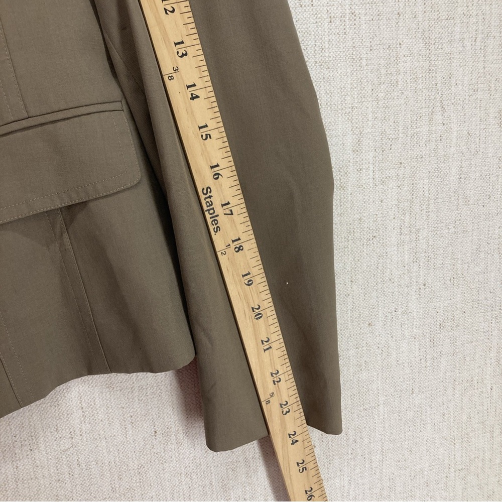 Talbots Olive Green Tailored Two-Button Blazer - image 3